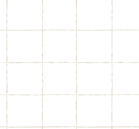 York Artisan Studio La Vitre Plaid Wallpaper - Graphite