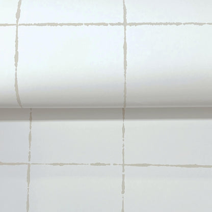 York Artisan Studio La Vitre Plaid Wallpaper - Graphite