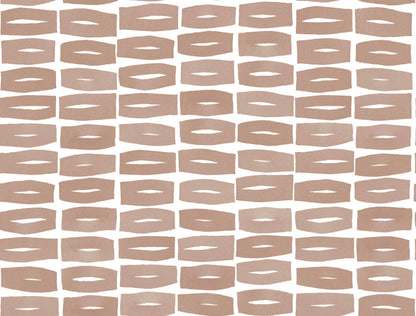 York Artisan Studio Modernist Motif Wallpaper - Terracotta