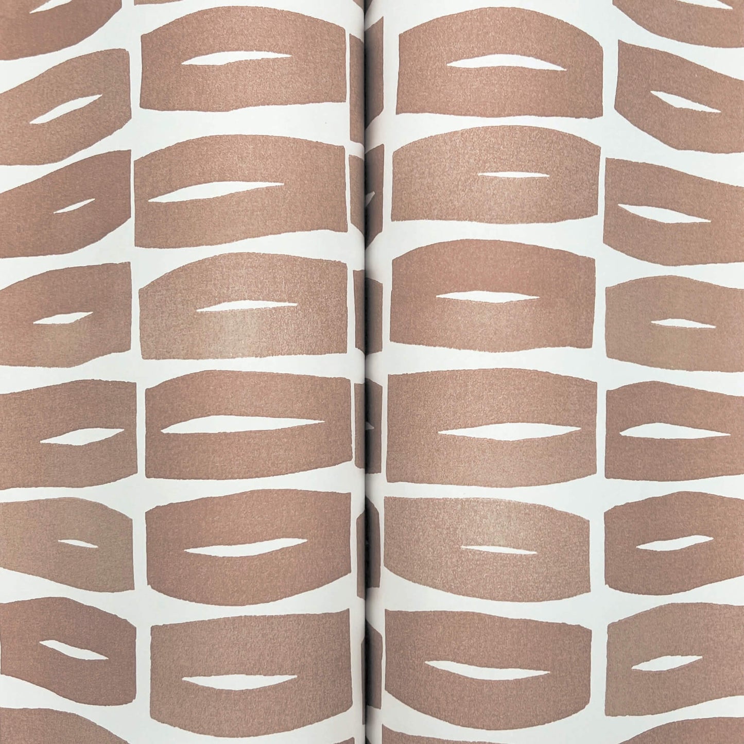 York Artisan Studio Modernist Motif Wallpaper - Terracotta