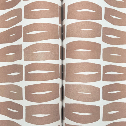 York Artisan Studio Modernist Motif Wallpaper - Terracotta