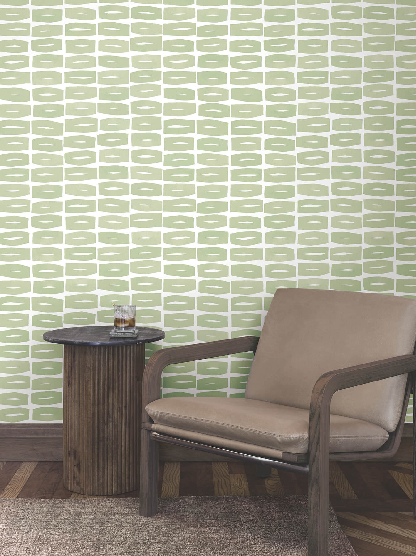 York Artisan Studio Modernist Motif Wallpaper - Leaf