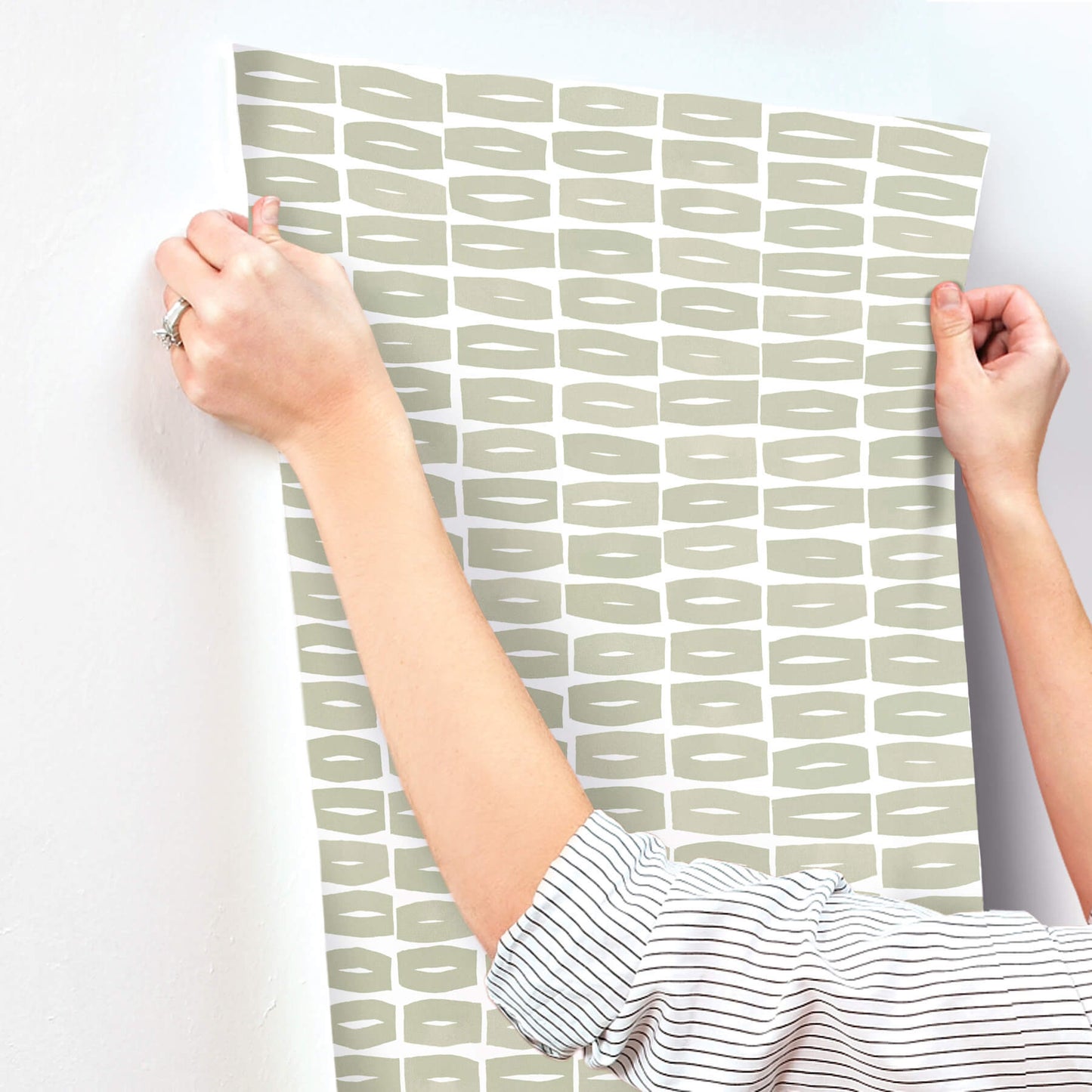 York Artisan Studio Modernist Motif Wallpaper - Leaf