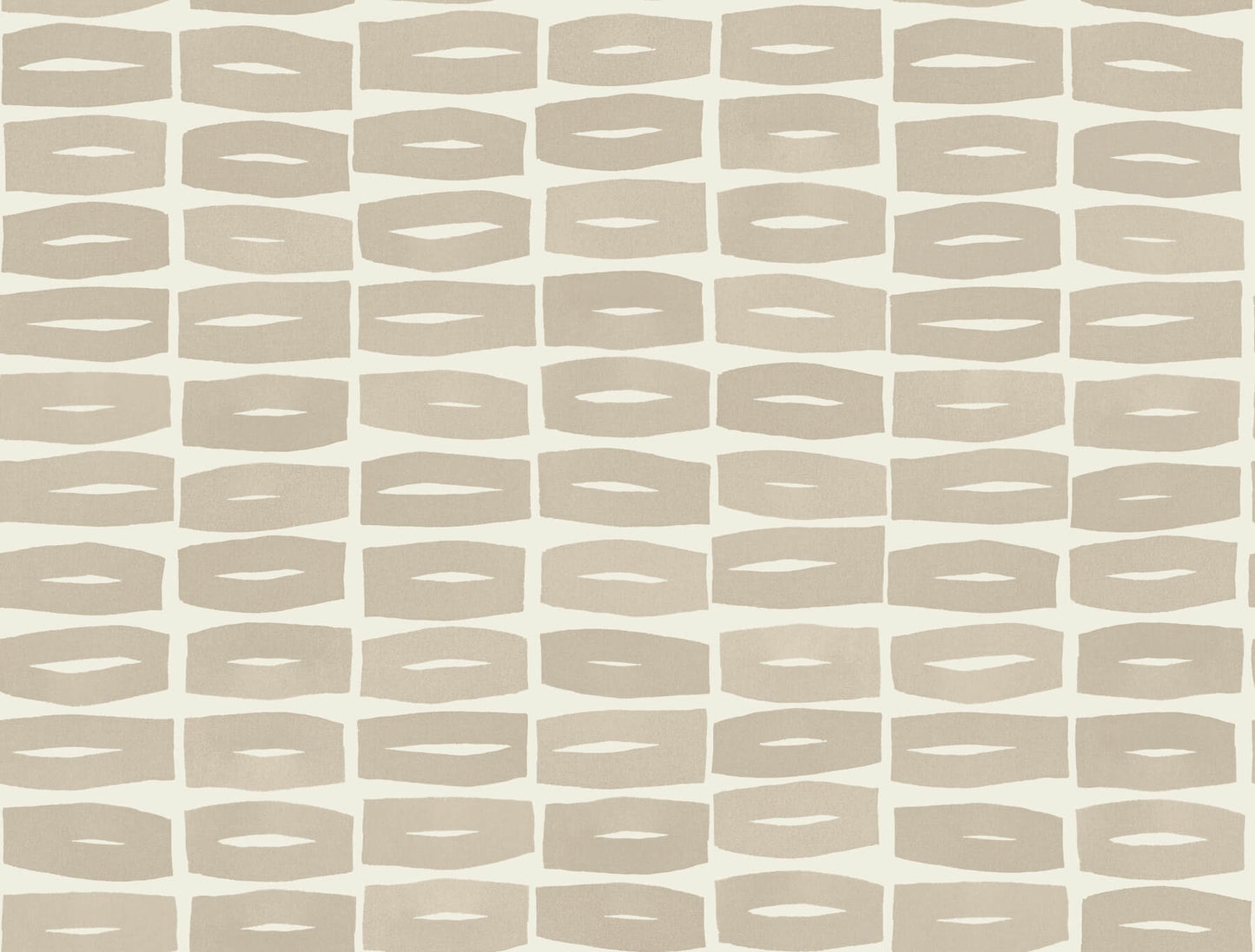 York Artisan Studio Modernist Motif Wallpaper - Linseed Oil