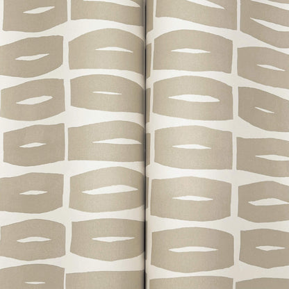 York Artisan Studio Modernist Motif Wallpaper - Linseed Oil