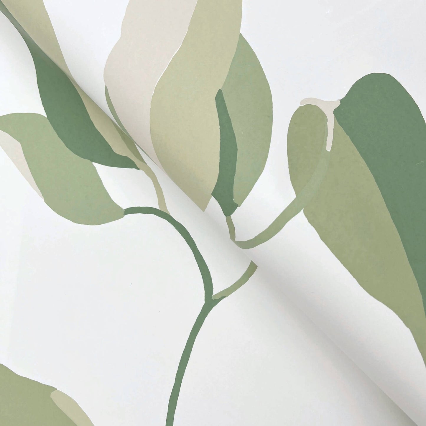 York Artisan Studio Brushwork Branches Wallpaper - Leaf Green