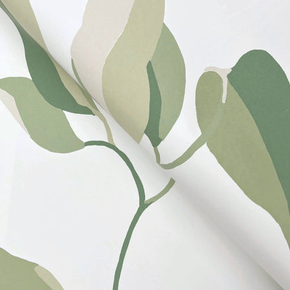 York Artisan Studio Brushwork Branches Wallpaper - Leaf Green