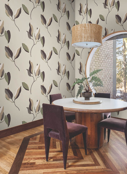York Artisan Studio Brushwork Branches Wallpaper - Violet