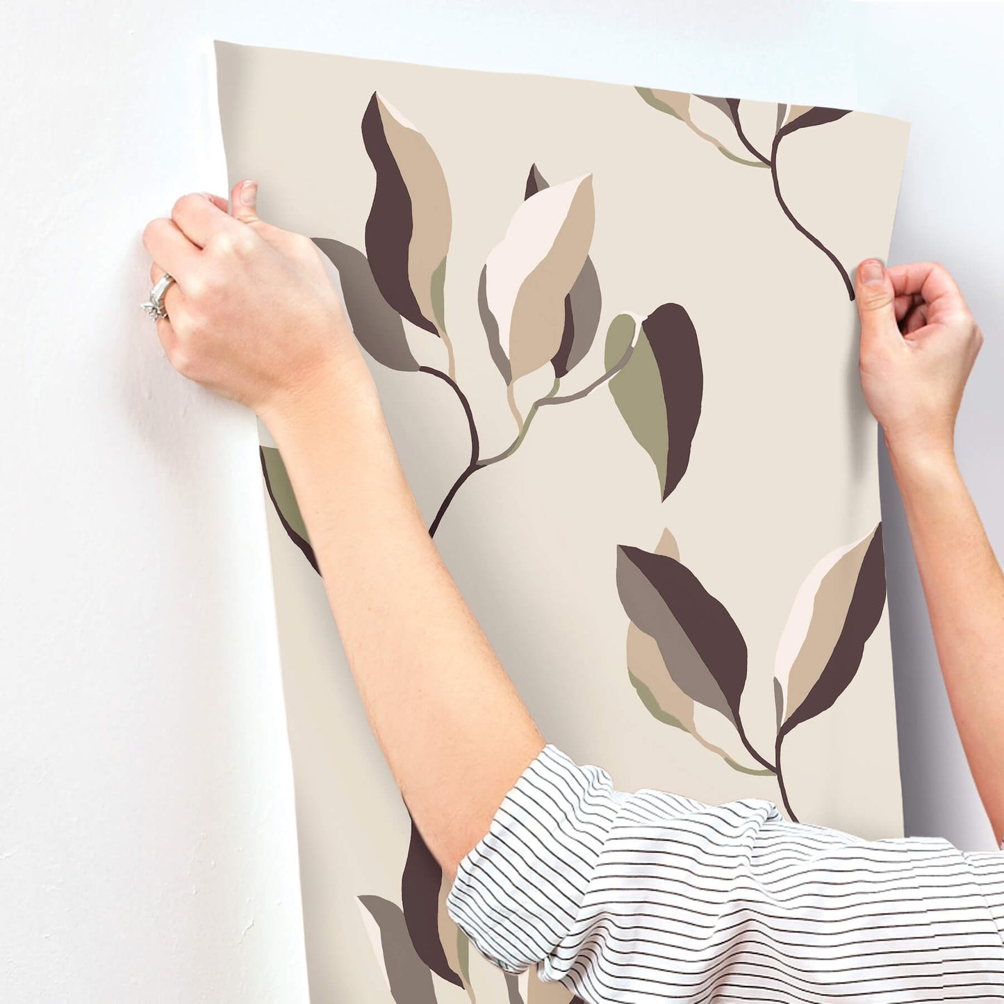 York Artisan Studio Brushwork Branches Wallpaper - Violet