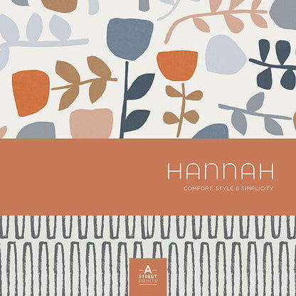 Hannah Jonah Leaf Trail Wallpaper - Blue