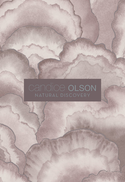 Candice Olson Natural Discovery Sculpted Fans Wallpaper - Ivory