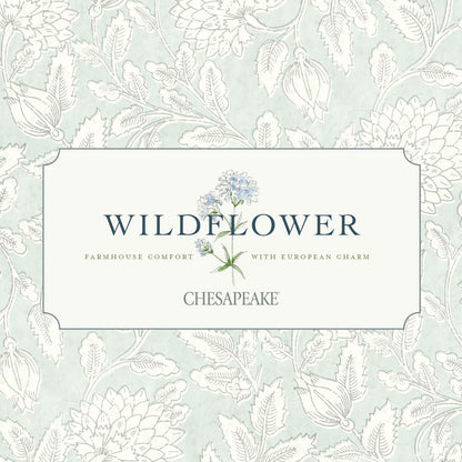 Chesapeake Wildflower Twain Plaid Wallpaper - Light Blue