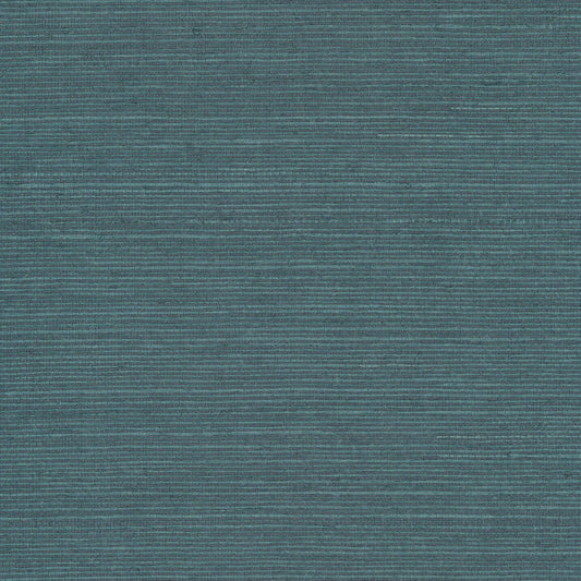 Ronald Redding Tea Garden Sisal Grasscloth Wallpaper - Blue