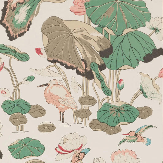 G P & J Baker Nympheus Wallpaper - Soft Blush