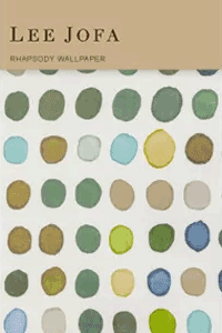 Lee Jofa Rhapsody Twister Wallpaper - Kiwi & Slate