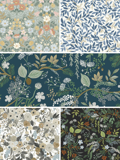 Rifle Paper Co. Best Sellers Peel & Stick Wallpaper Sample Bundle