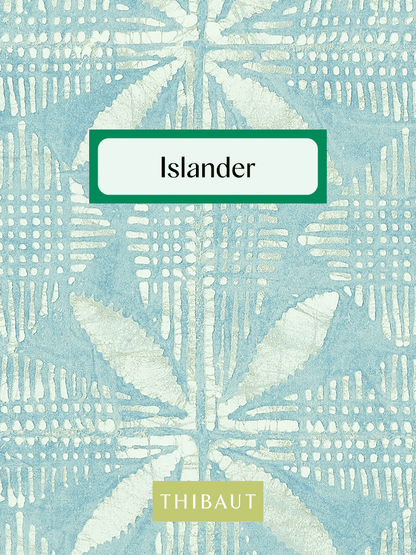 Thibaut Islander Tortuga Batik Wallpaper - Willow