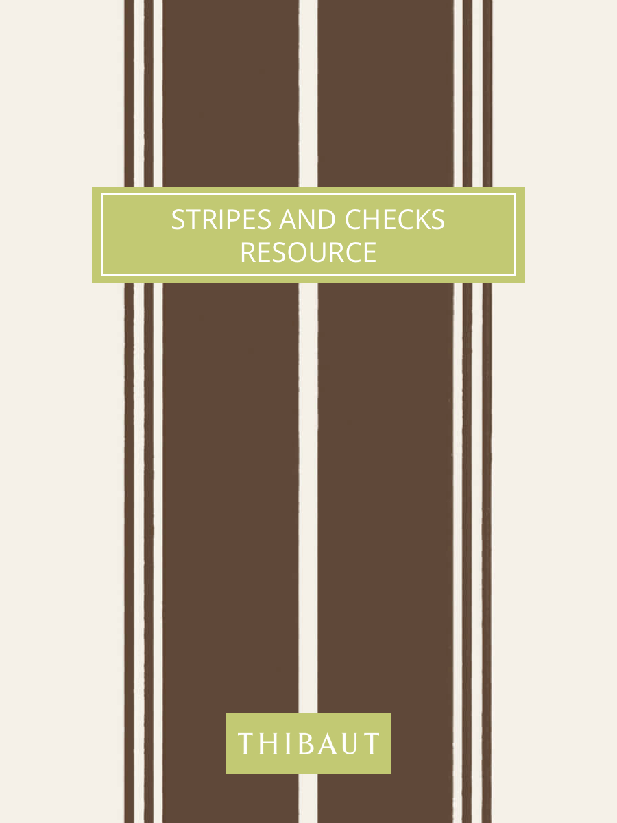 Thibaut Stripes & Checks Resource Norfolk Stripe Wallpaper - Chocolate Brown