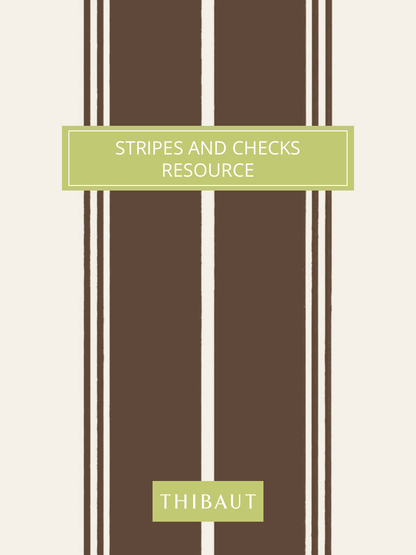 Thibaut Stripes & Checks Resource Norfolk Stripe Wallpaper - Chocolate Brown