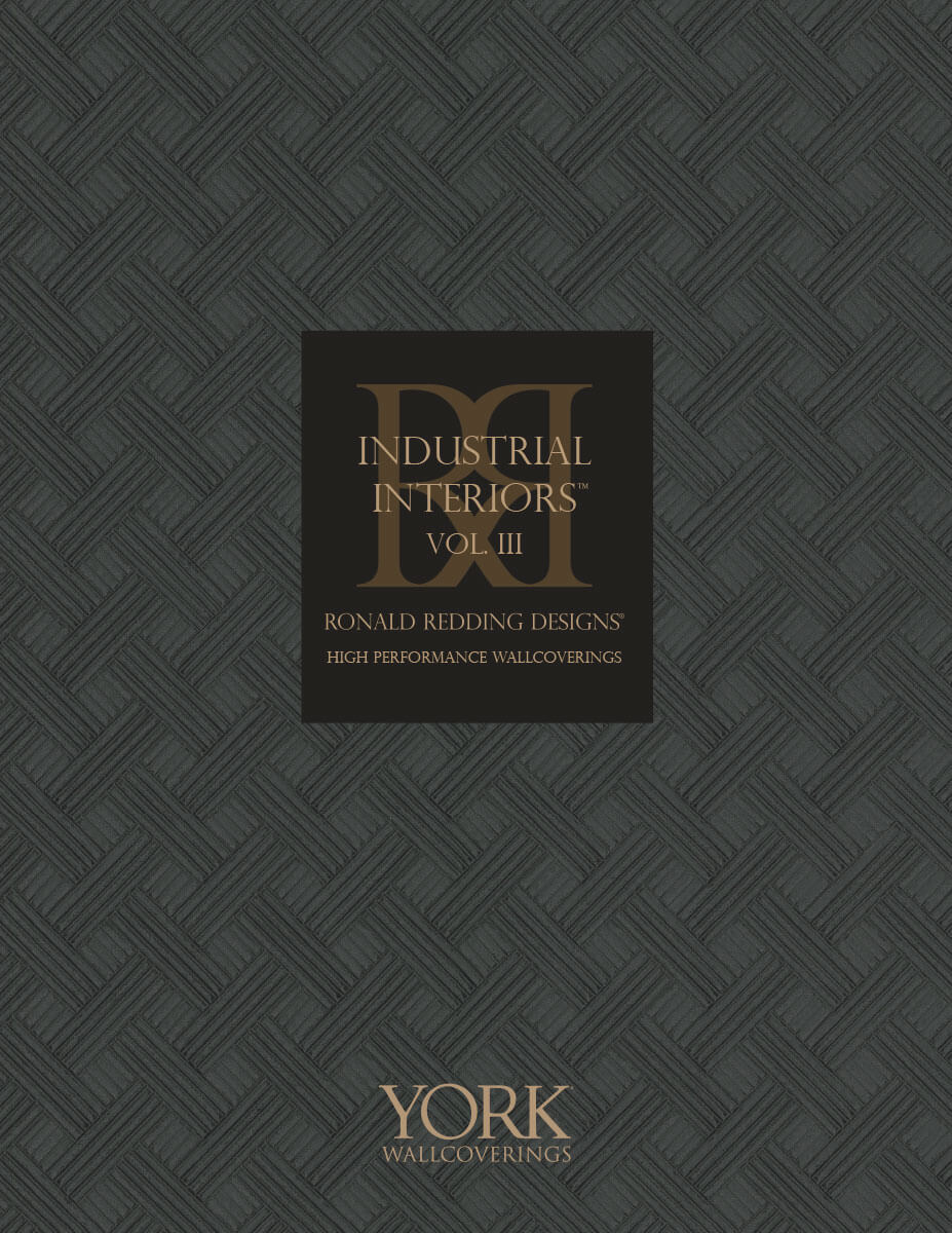 Ronald Redding Industrial Interiors vol. III Heartwood Wallpaper - Smoke