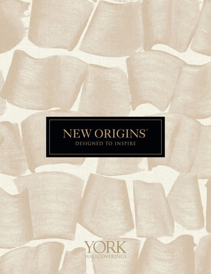 New Origins Natural Grid Wallpaper - Grey