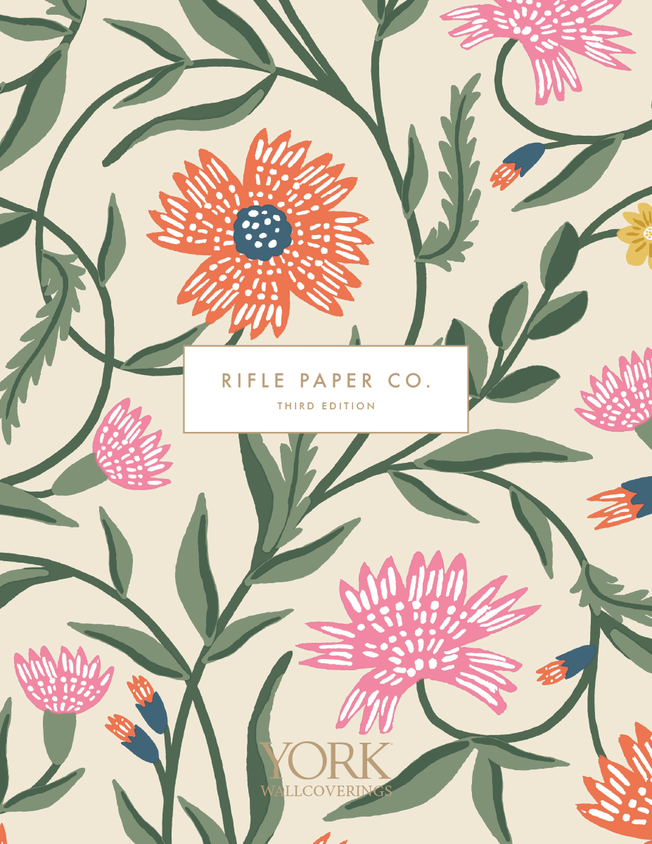 Rifle Paper Co. Roses Wallpaper - Blue