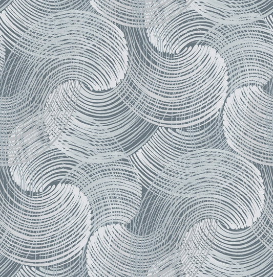 Scott Living Karson Swirling Geometric Wallpaper - SAMPLE