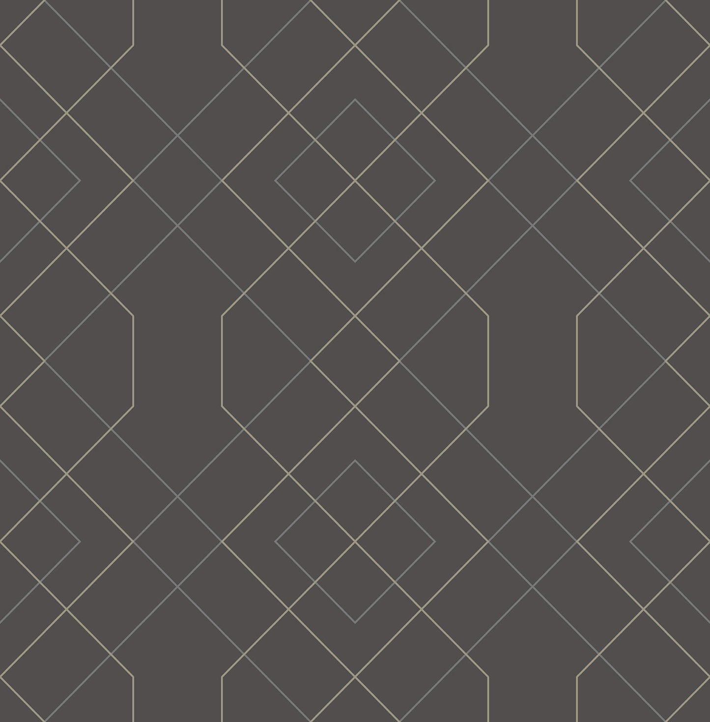 Scott Living Ballard Geometric Wallpaper - Grey