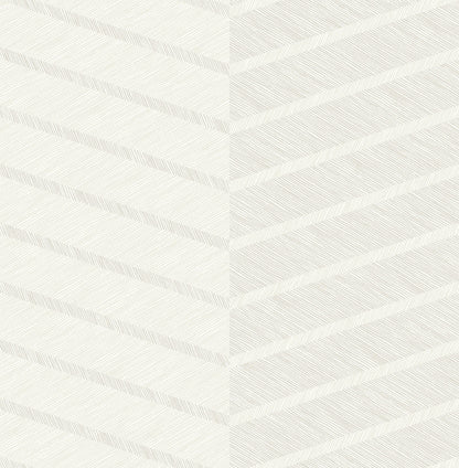 Scott Living Aspen Chevron Wallpaper - White