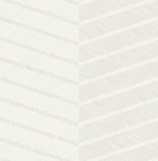 Scott Living Aspen Chevron Wallpaper - White
