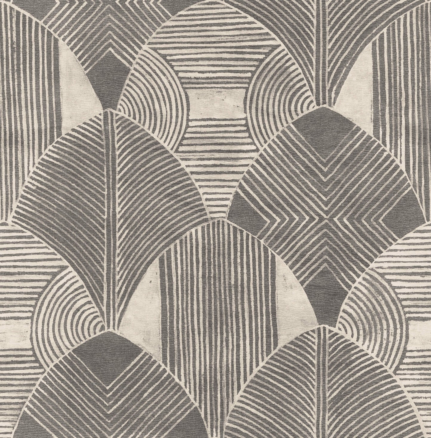 Scott Living Westport Geometric Wallpaper - Charcoal
