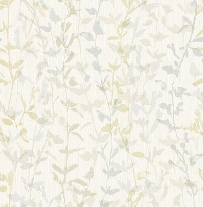 Scott Living Thea Floral Trail Wallpaper - Light Grey