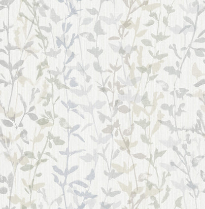 Scott Living Thea Floral Trail Wallpaper - Grey