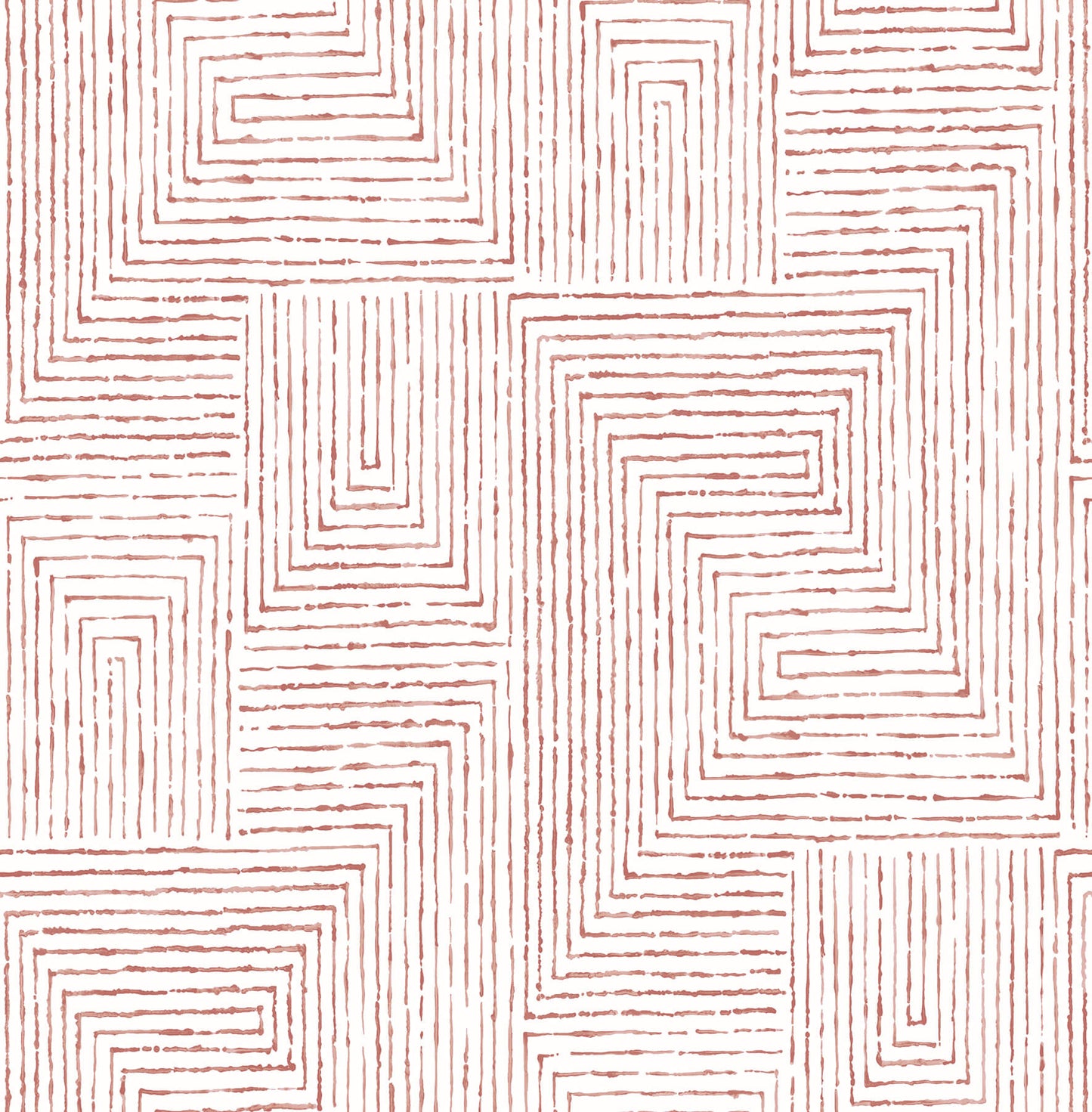 Scott Living Merritt Geometric Wallpaper - Red