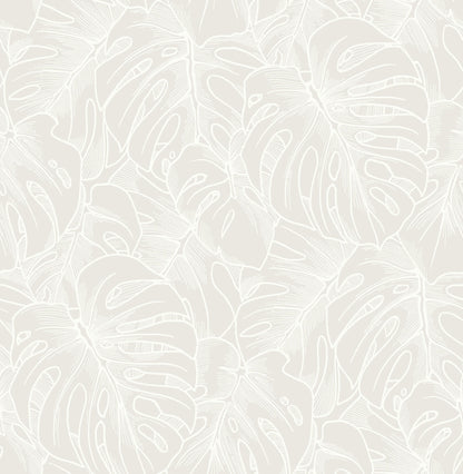 Scott Living Balboa Botanical Wallpaper - White
