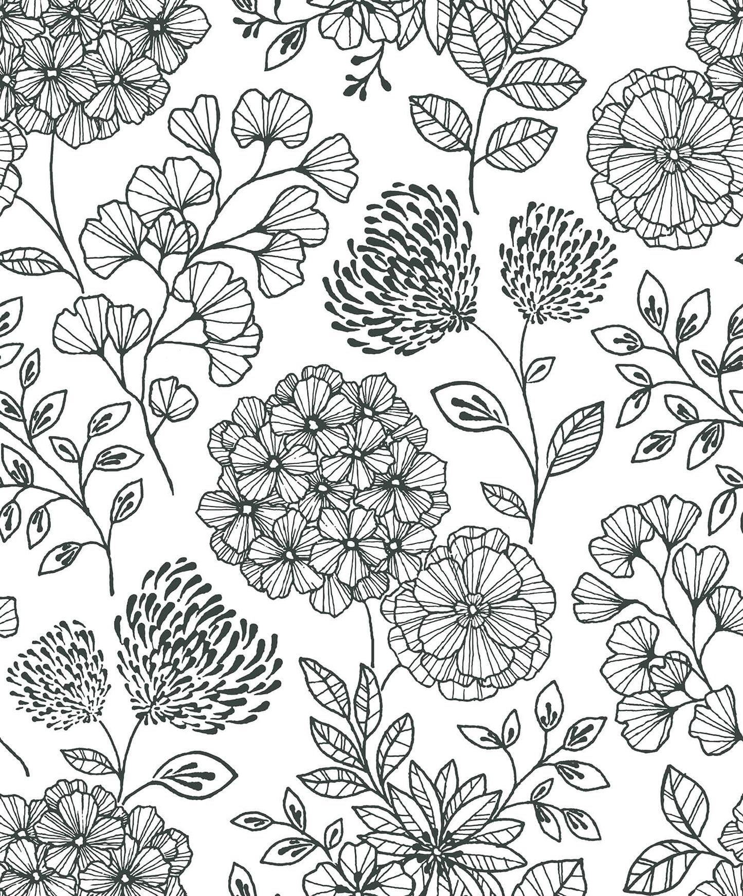 Scott Living II Ada Floral Wallpaper - SAMPLE