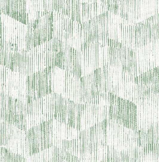Scott Living II Demi Distressed Wallpaper - Green