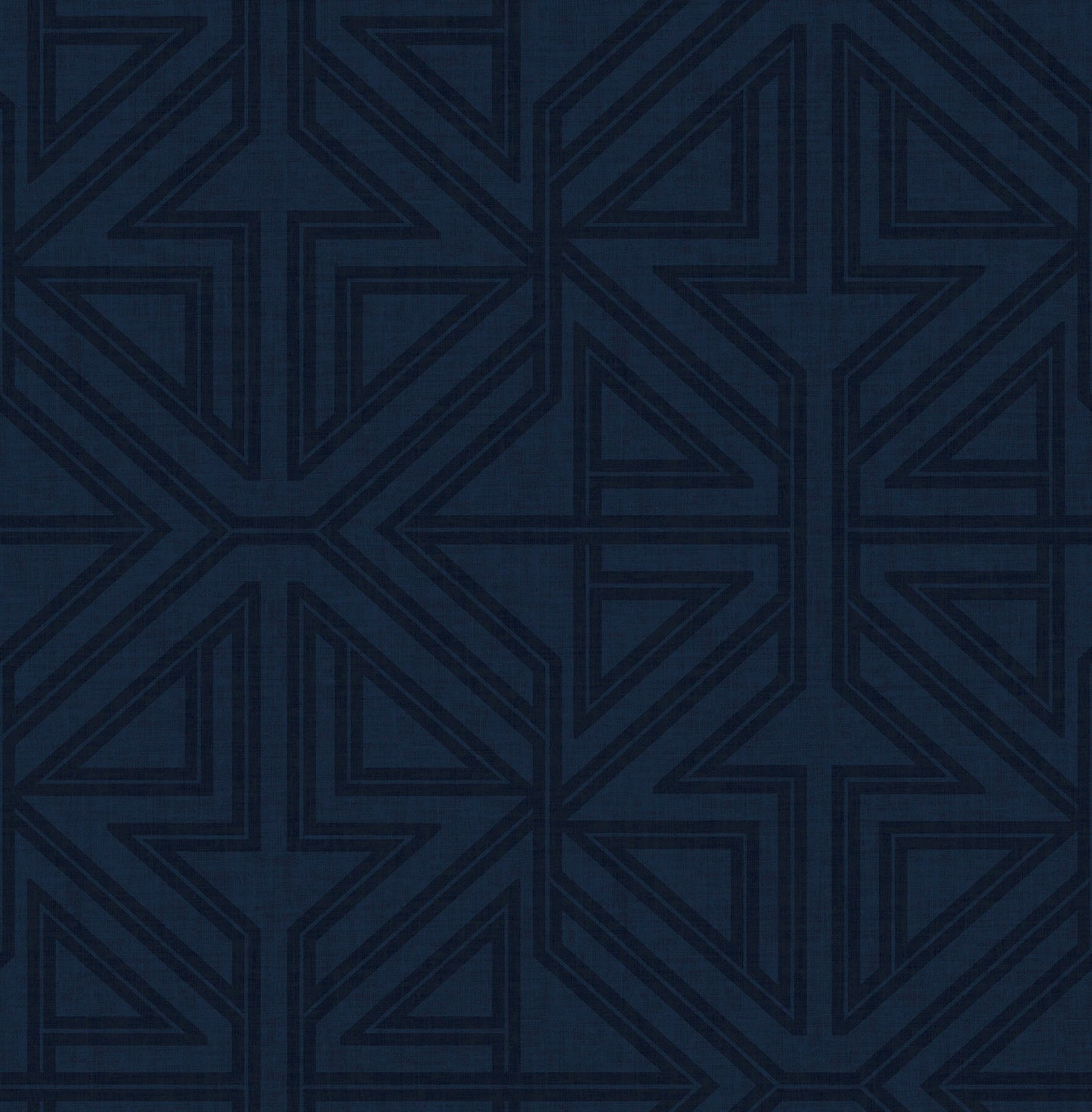 Scott Living II Kachel Geometric Wallpaper - Indigo Blue
