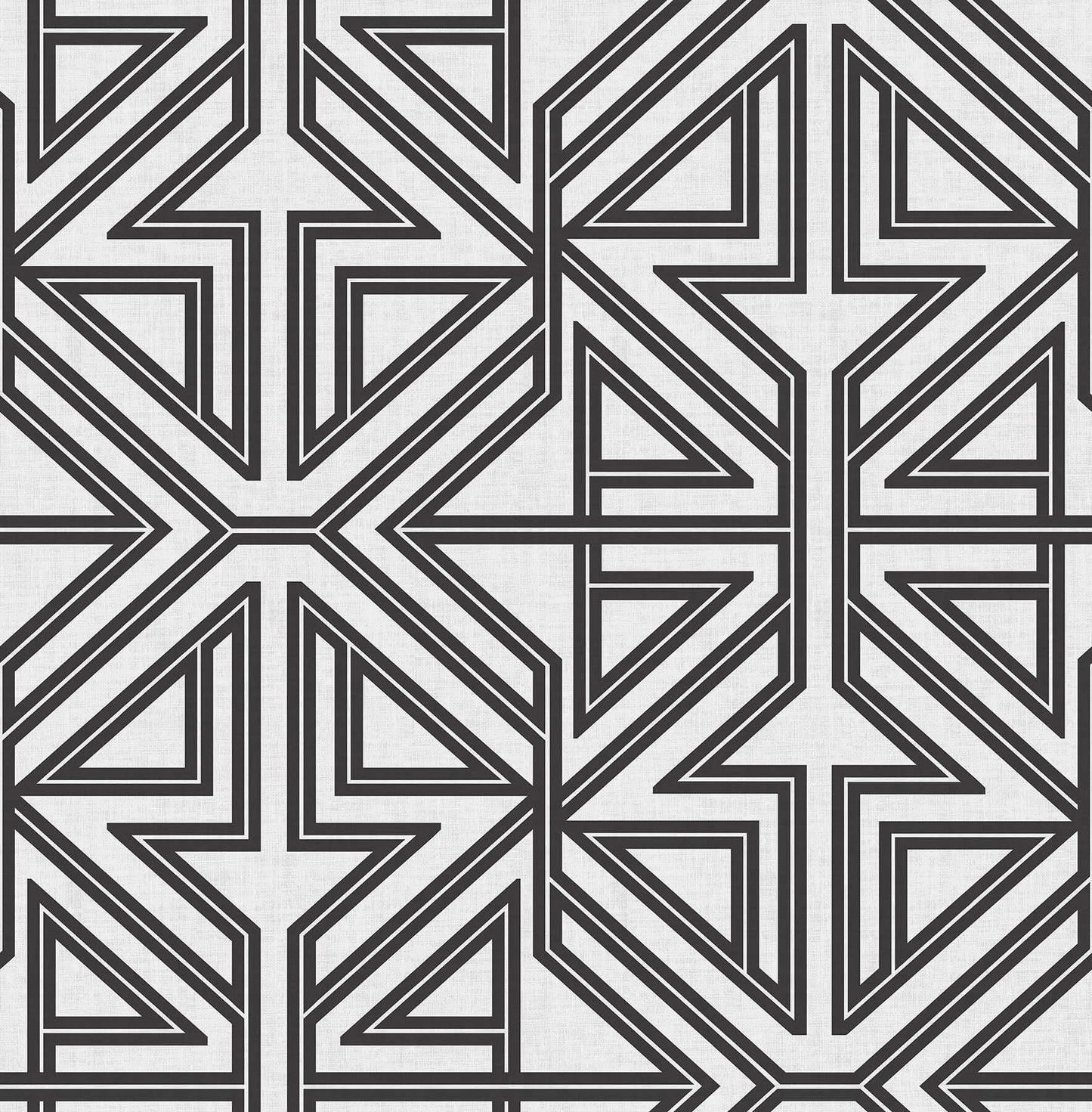 Scott Living II Kachel Geometric Wallpaper - Black