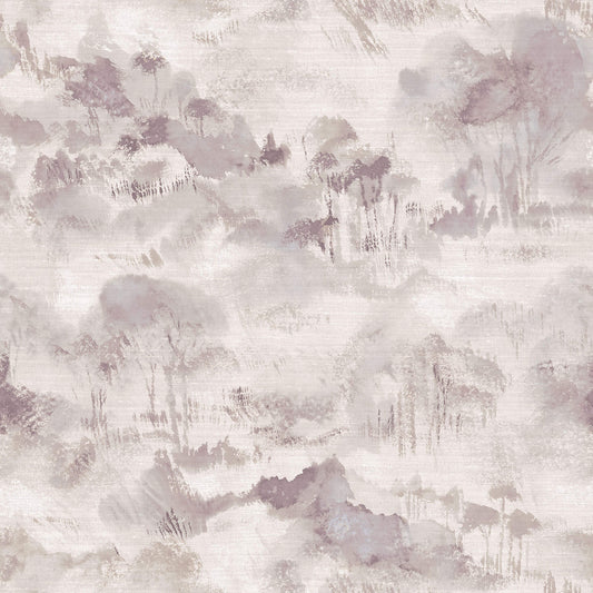 Scott Living II Nara Toile Wallpaper - Grey