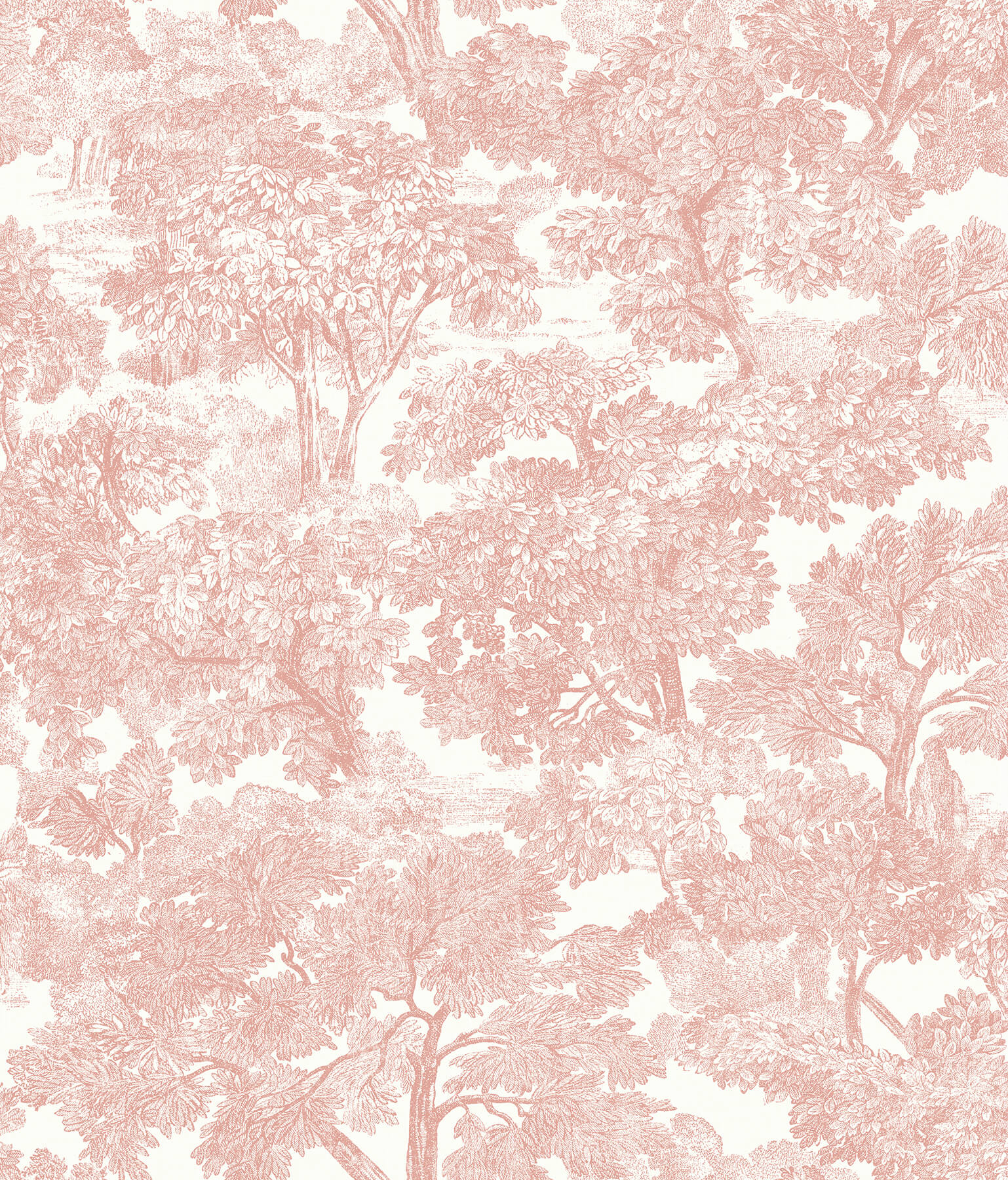 Chesapeake Farmhouse Spinney Toile Wallpaper - SAMPLE