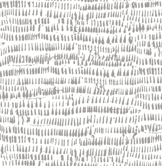 Happy A-Street Prints Runes Brushstrokes Wallpaper - Gray
