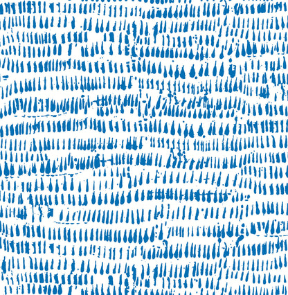 A-Street Prints Happy Runes Brushstrokes Wallpaper - Sapphire Blue