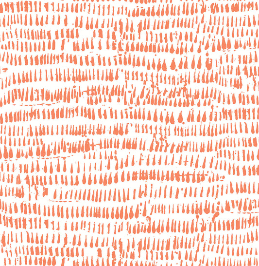 Happy A-Street Prints Runes Brushstrokes Wallpaper - Orange