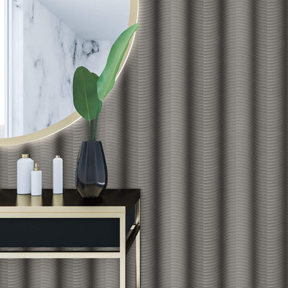 Urban Oasis Ebb and Flow Wallpaper - Charcoal