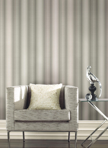 Urban Oasis Ebb and Flow Wallpaper - Gray