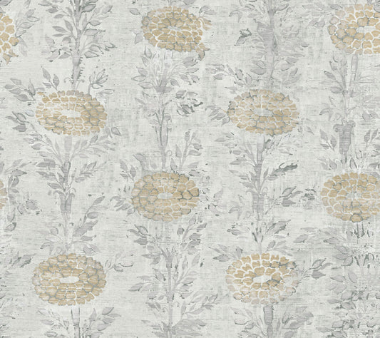 Ronald Redding French Marigold Wallpaper - SAMPLE