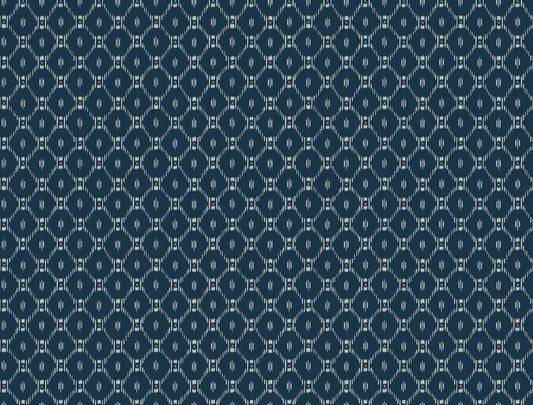 Ronald Redding Fretwork Wallpaper - Blue