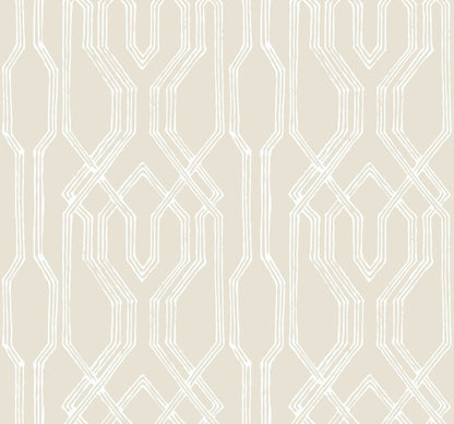 Ronald Redding Oriental Lattice Wallpaper - SAMPLE ONLY