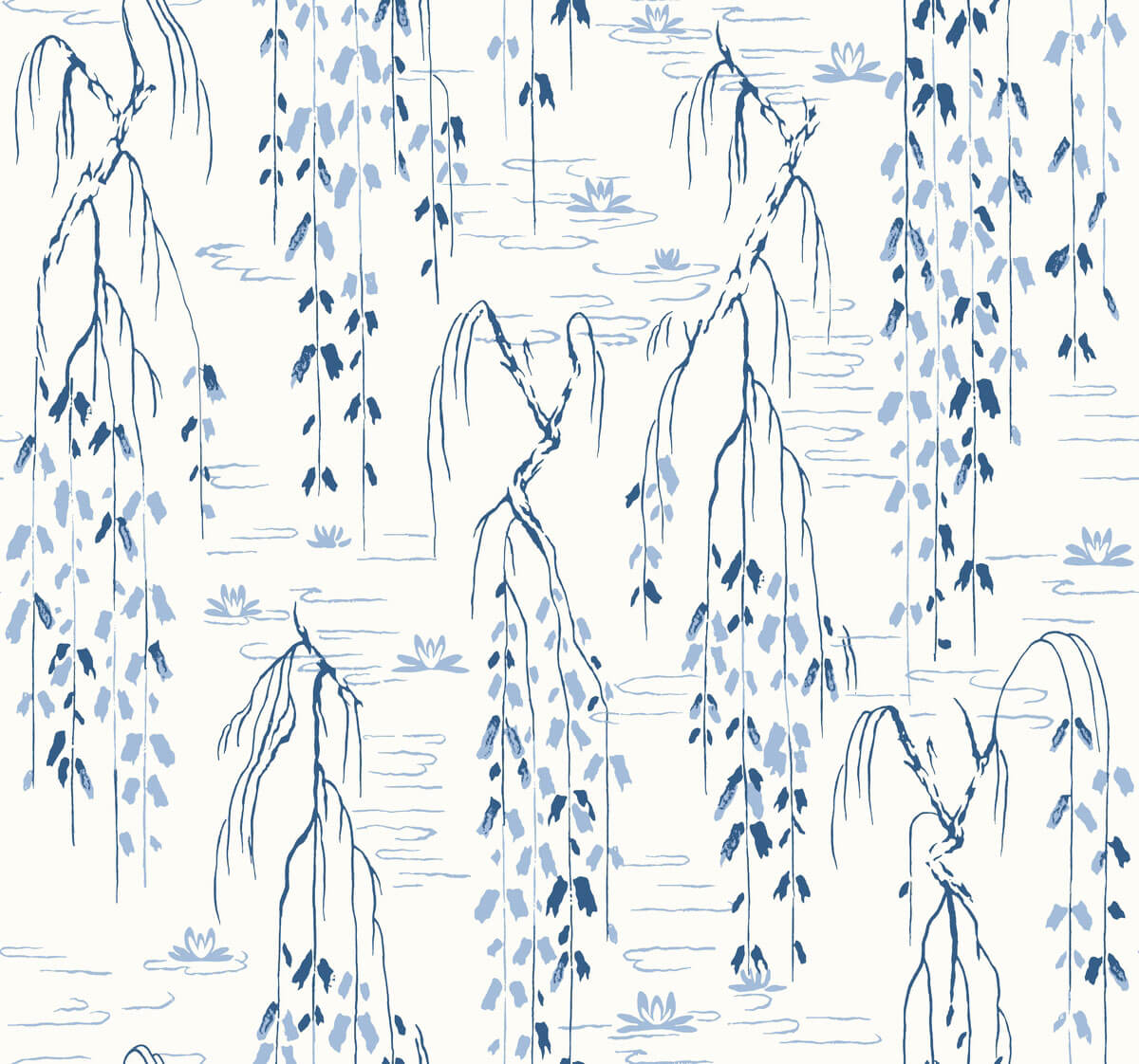 Ronald Redding Willow Branches Wallpaper - SAMPLE ONLY